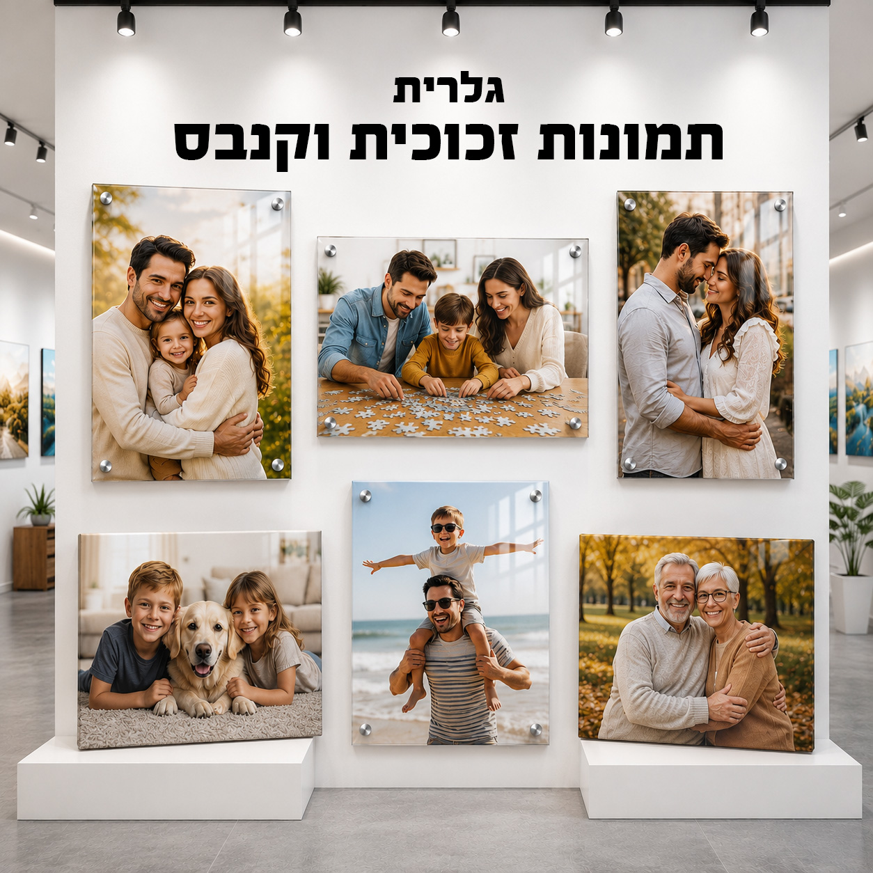 גלרית תמונות זכוכית וקנבס